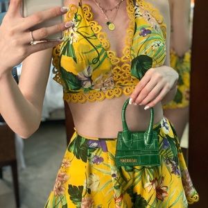 2 piece summer top and shorts set